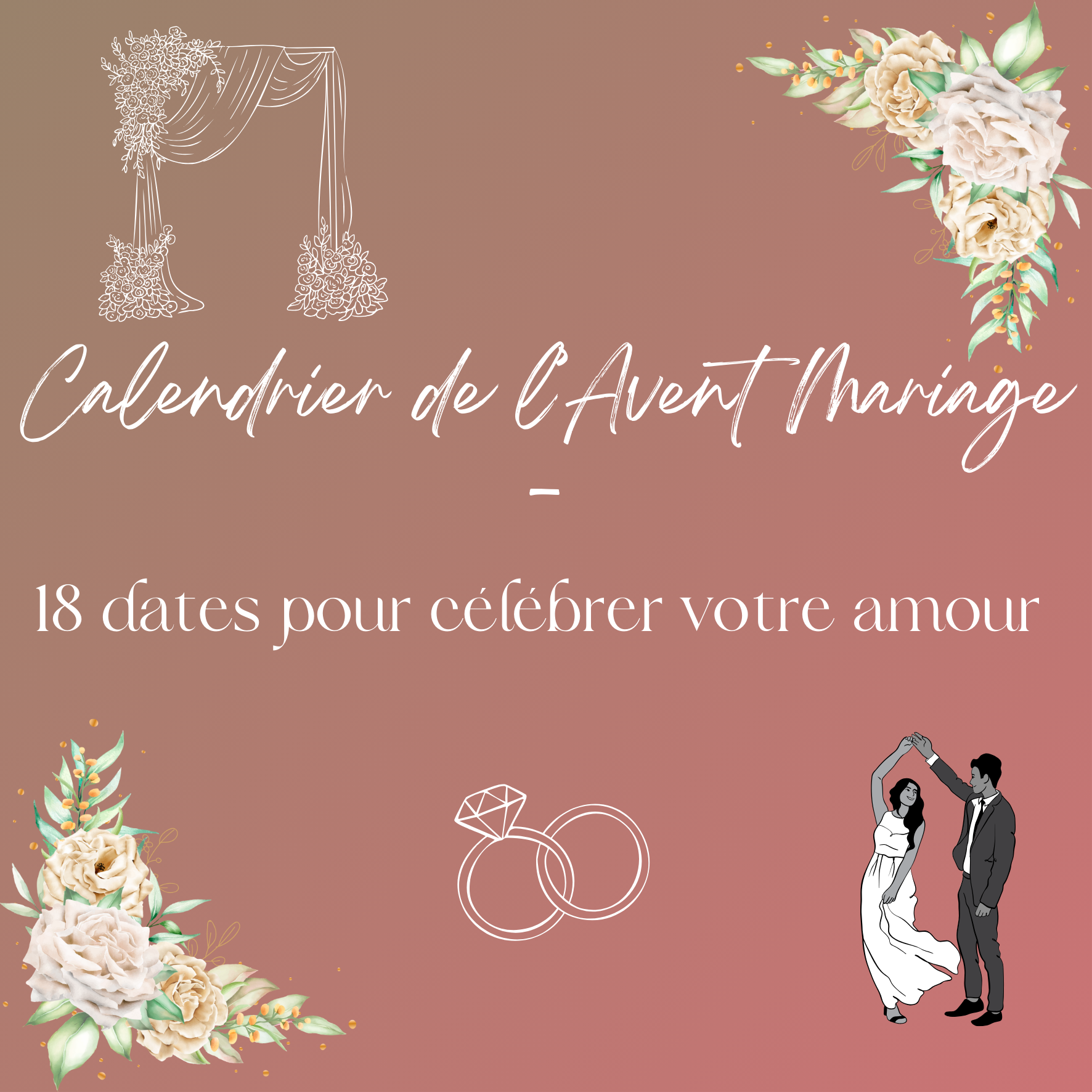 calendrier de l'avent mariage
