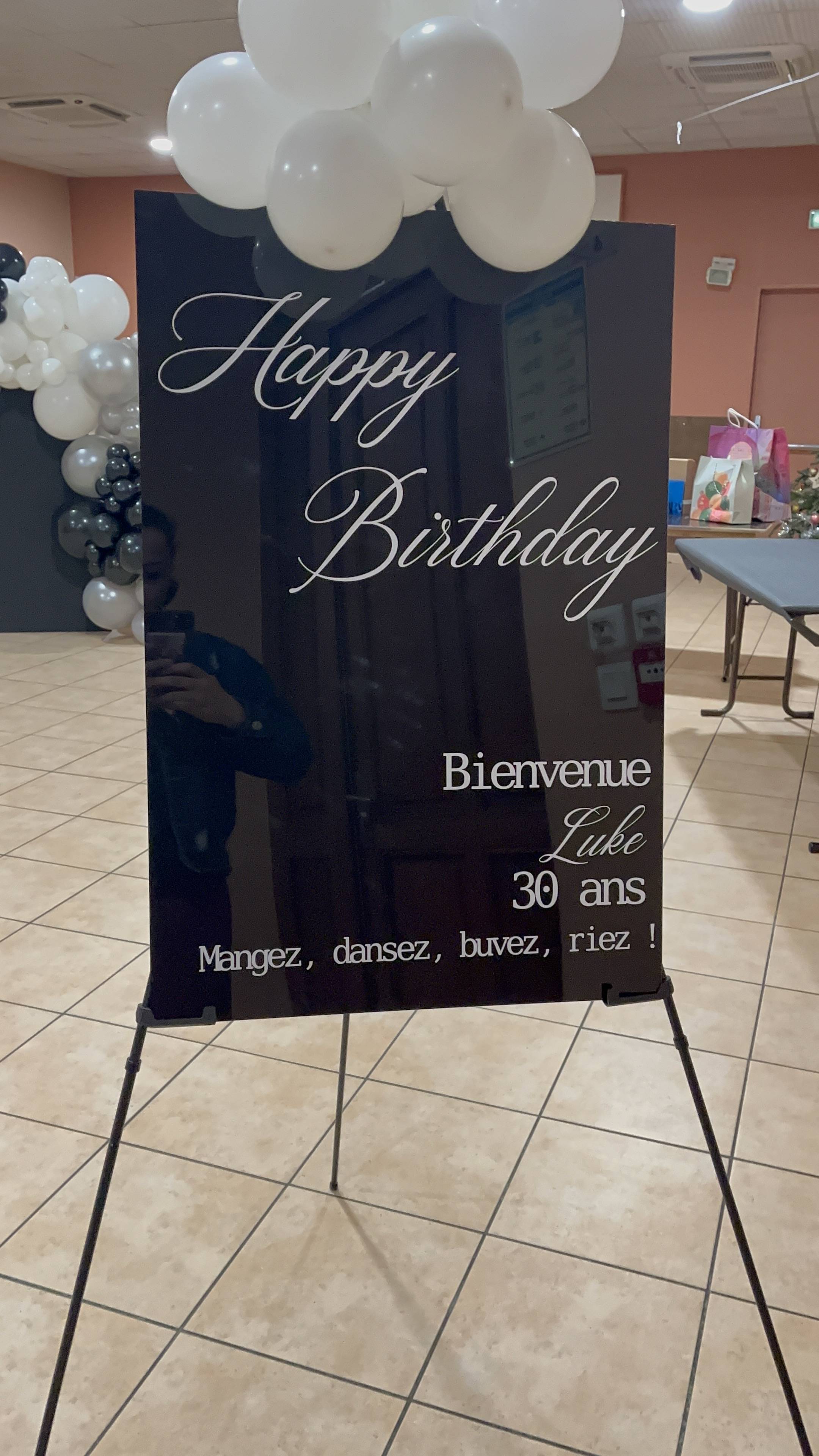 panneau anniversaire